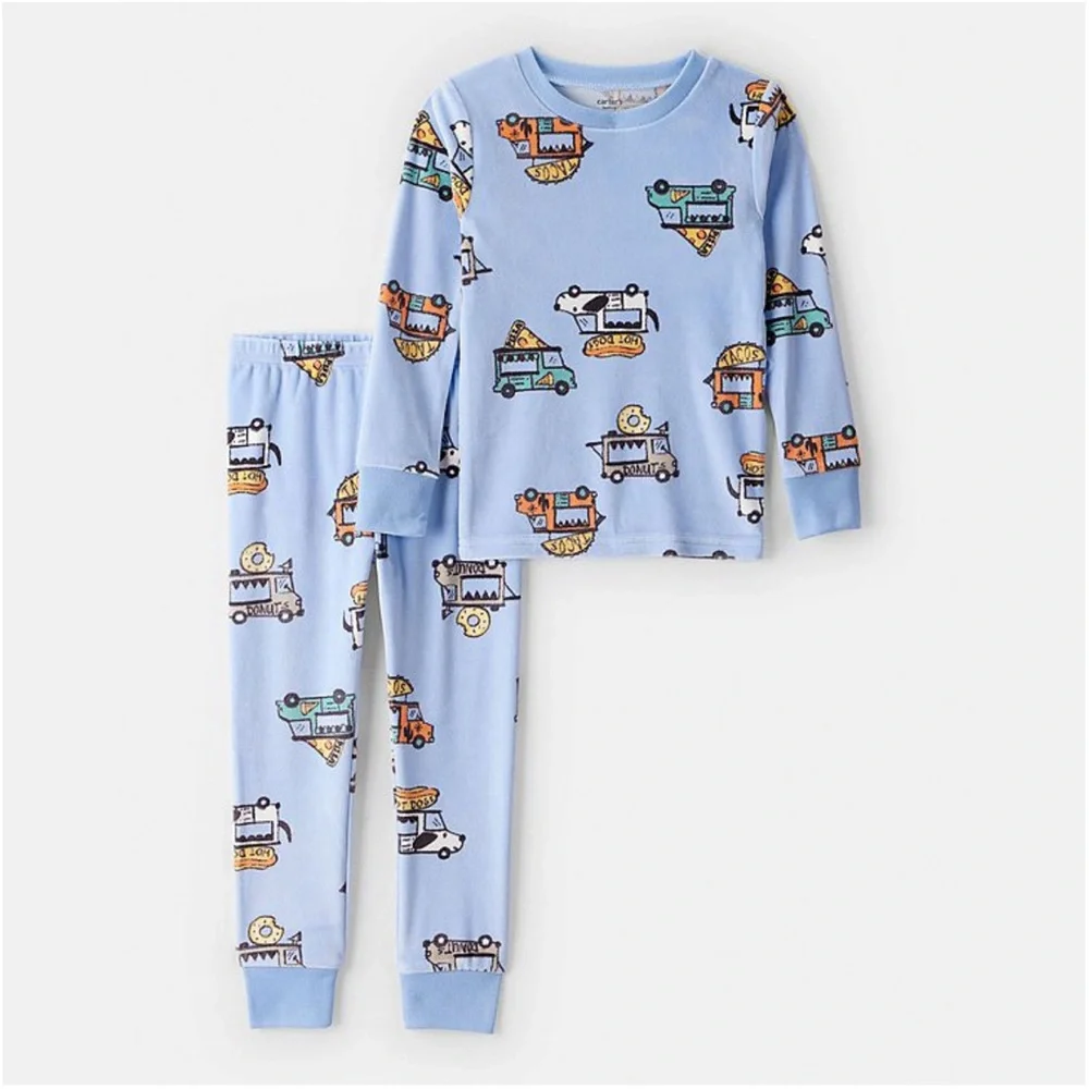 Carter’s fleece Kids Blue Pajamas size 3T and 2T